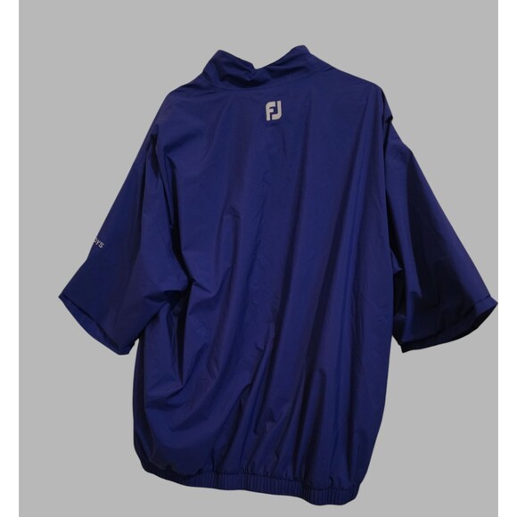DryJoys Footjoy Windbreaker Mens XLarge Blue 1/4 Short Sleeve Golf - Picture 6 of 8